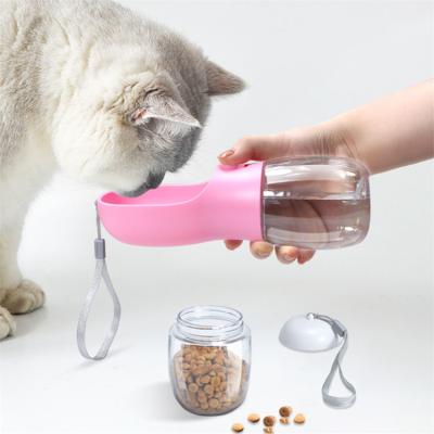 China Automatic Lightweight Dog Water Bottles Dog Water Bottle Portable Travel Drinks Bowl for sale