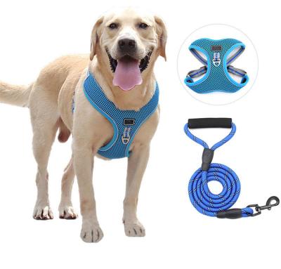 China Padded Outdoor Dog Waist Harness Mesh Pet Dog Harness Big Dog Training Harness for sale