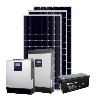 China Manufacturer 3KW 5KW 10kw home solar power hybrid solar panel system solar system for home use for sale