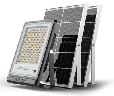 China High Bright Outdoor Aluminum 200W Solar Garden Flood Light High Power with Power Display for sale