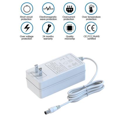 China ABS+PC Flame Retardant Material UK Swiss Eu Plug 220v 33w 45w 9v 14v 18v 12v 1a 2a 5a AC DC Power Adapters With Packaging Cable Led Aluminum Tv Camera Router Adapter closed circuit for sale