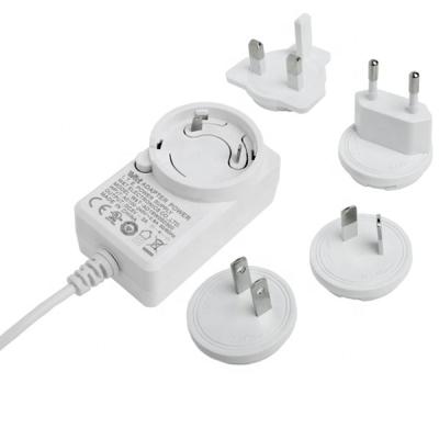 China 6W 12W 15W 18W Interchangeable Plug Power Adapter W& T-AD1818KxxxyyyK for sale