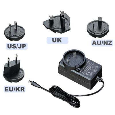 China Electronic Products Ring Video Creative Loudspeaker Games Multi Plug 24 Plug 24 Volt 2 Amp 3.3v DC Power Adapter for sale