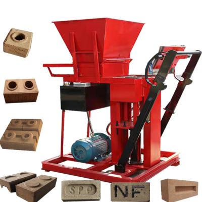 China Building Material Shops Hot Selling Interlocking Clay Earth Interlocking Soil Brick Machine Automatic Manual Concrete Block Block Prices for sale