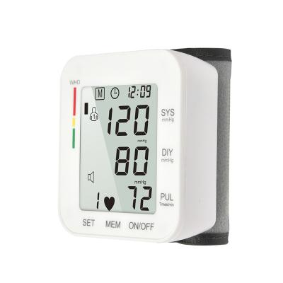 China 2021 Plastic Best Selling Digital Wrist Blood Pressure Monitor Power By Battery Automatic Boiling Point Machine for sale