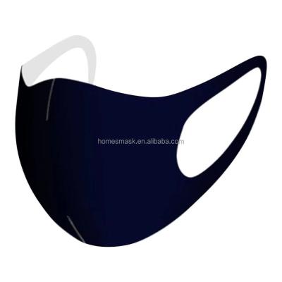 China Poly Cloth Fashion Sport Face Mask Solid And Printing Spandex Cloth Half Face Mask Pollution Use Washable Civilian Face Mask for sale