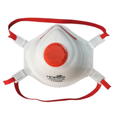 China With valve hotsale high quality FFP2 mask with valve CE0598 informed 95% filterable FFP2 respirator for sale