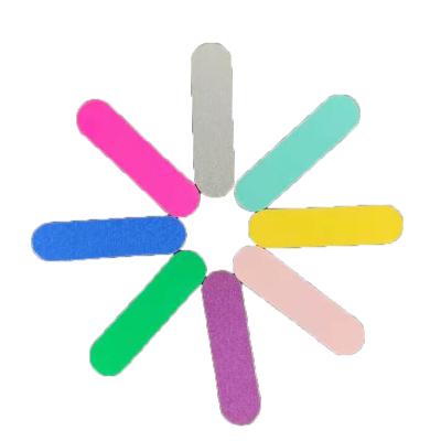 China Wholesale Fashion Wooden Disposable Mini File Nail Arts Tools Nail Folder Double Side Nail Folder For Baby Kid Girls for sale