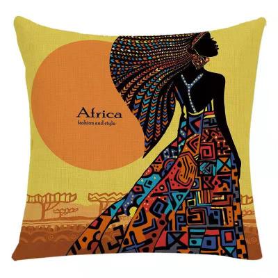 China African Memory Woman Pillowcase Housewares Cushion Cover Car Pillow For Figure Custom for sale