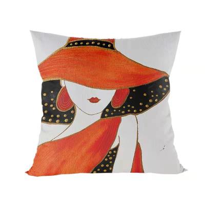 China Simple Custom Scandinavian Home Decor Pillowcase Sofa Cushion Amazon Pillowcase Warm Canvas Pillow Case Bed Sofa Cushion Pillow Set for sale