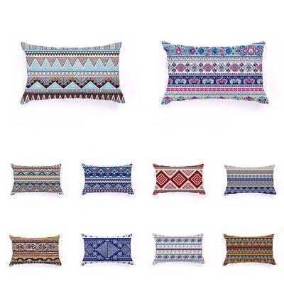 China European Style Geometric Pillow Home Sofa Cushion Stripe Decor Printing Waist Pillow Classic Bedroom Pillow for sale