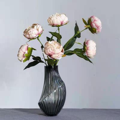 China Vase Flower Arrangement Home Decoration Handwork Minimalist Irregular Glass Vase for sale