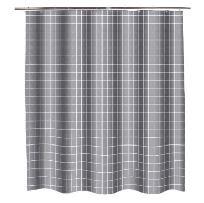 China Stocked Polyester Shower Curtain OEM Customized Hotel Feature Eco Method Original Quality Size Packing Material Product for sale