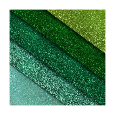 China Other Series 250gsm High Quality Green Glitter Foil Glitter Paper Gift Craft Card Paper for sale