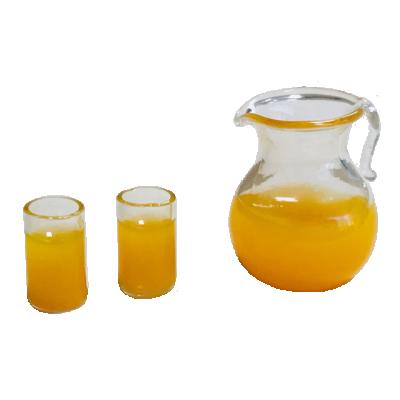 China Miniature Orange Juice Kettle With Two Cups Orange Juice Kettle With Two Cups Accessories For Kids DIY for sale