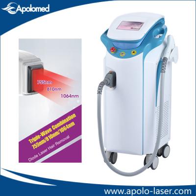 China Professional 1064nm 808nm 755nm Laser Hair Removal Machine Permanent for sale