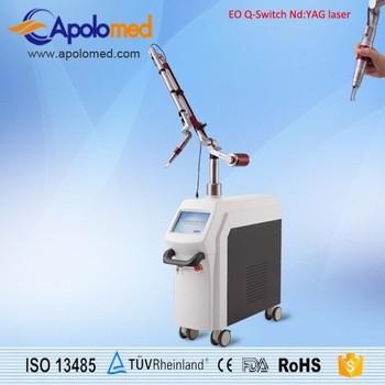 China Laser-Pigmentation Nd YAG Schalter Apolomed Elementaroperation Q entfernen Maschine zu verkaufen