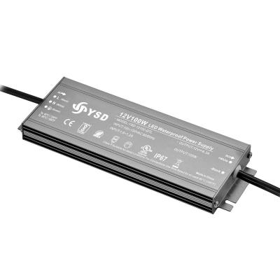 China CE/ROHS Aluminum Ip67 Certification Waterproof Dimmable 100w 200w 24v/12v Constant Voltage Led Driver Power Supply for sale