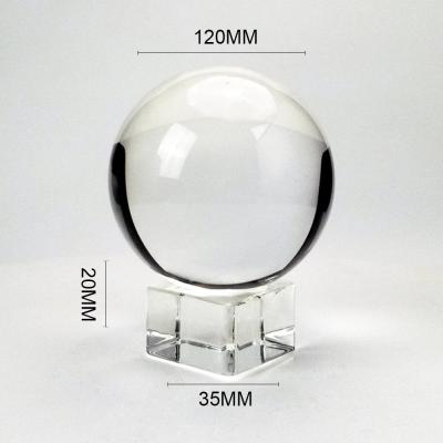 China Wholesale Home Clear Crystal Ball Lens Stand Ball of Europe Decoration Ornament Photography Divination K9 for sale