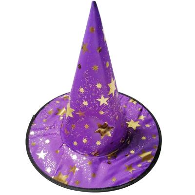 China Cosplay Decorative Costume Nonwoven Fabric Plush Halloween Hats Witch Prop Magic Hanging Hat For Party Masquerade for sale