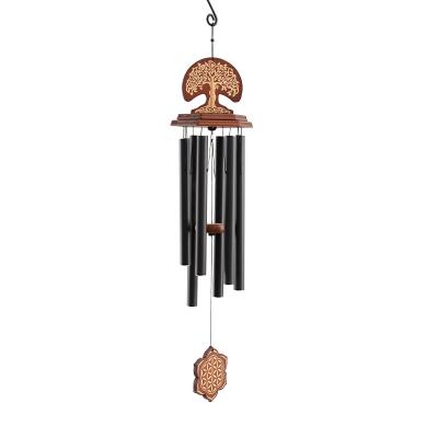 China Newest Customized Classical Wind Chime Hanging Metal Yard Europe Outdoor Decor Gold Tubes for sale