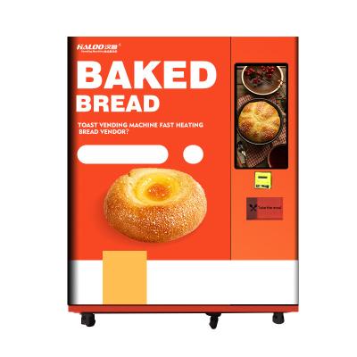 China Automatic Fresh Baked Food Bread-Baking Vending Machine with Microwave Oven for sale