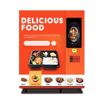 China Touch Screen Frozen Meat Vending Machine -18℃ Refrigerated Meat Vending Machine for sale