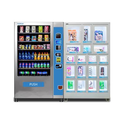 China Drink Snack Combo Vending Machine ODM With 6 Drawers 7 Channels for sale