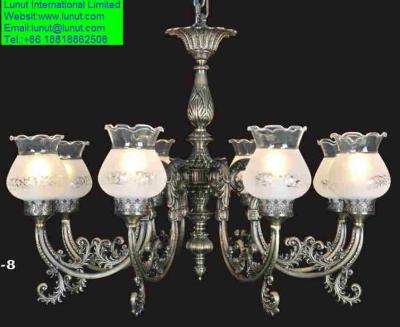 China Marble stone european copper chandelier,european copper lamp with marble for sale