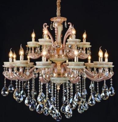 China Hotel Large Crystal Chandelier 130 x105 cm H  With 20 Lights Conservatory for sale