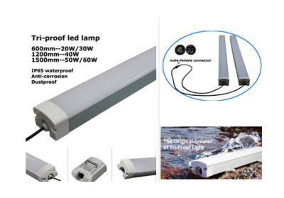 China 4 pés IP65 waterproof o dispositivo elétrico de iluminação do diodo emissor de luz, IP65, PWB do PC Housing+PC Cover+Metal, 20W à venda