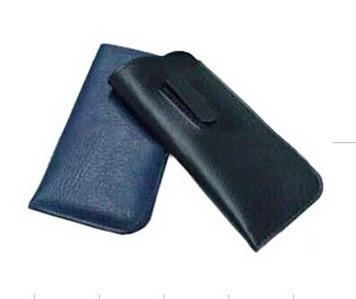 China latest imitation leather sunglasses pouch with back clip from manufacture for sale