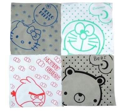 China customize cute microfiber eyeglass lens cleaner cloth for kids for sale