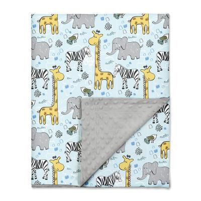 China Anti-pilling baby blanket for boys girls baby blankets newborn soft super comfortable, with double layer for sale