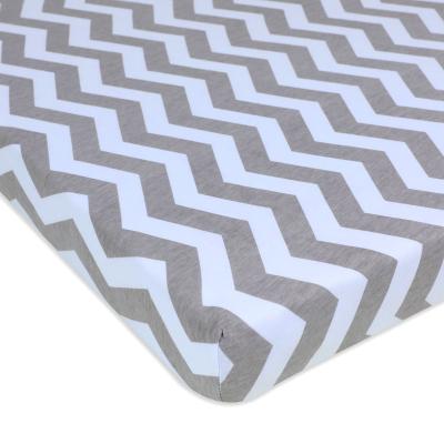 China High Quality 100% Cotton Sheet Reusable Baby Crib Sheet Baby Fitted Crib Sheet for sale