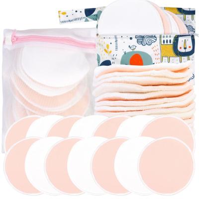 China Plus Size Bamboo Nursing Pads (14 Packs) + Laundry Bag & Travel Storage Bag, 4.7 Inch Option Washable & Reusable Nursing Pads - for sale