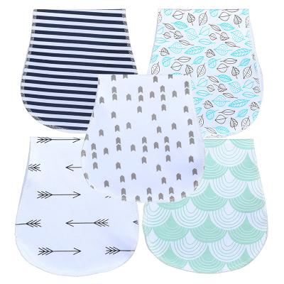 China New Style Antibacterial Bamboo Burp Cloths Soft Cotton Baby Burp Cloths for sale