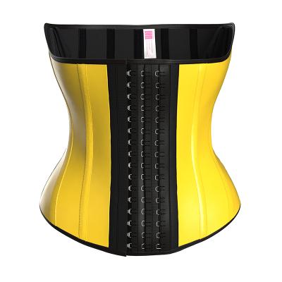 China Wholesale Antibacterial Custom Design Sheer Women Body Shape Front Hook Waist Trainer Sports Waist Cincher for sale