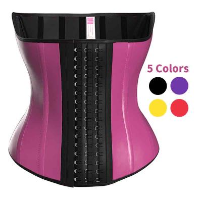 China Antibacterial Luminous Finish Waist Trimmer Belt Slimming Shapers Women Fat Belly Weight 9 Steel Bone Burning Invisible Waist Trainer for sale