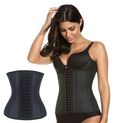 China Antibacterial Trimmer Clothing Waist Cincher Latex XXXS and 6XL 25 Steel Bone Waist Corset Waist Trainers Available for sale