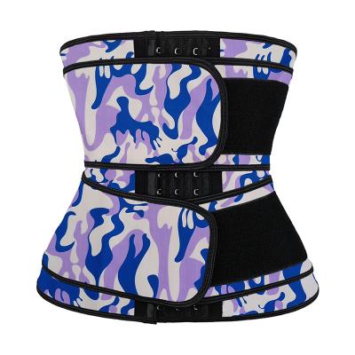 China Wholesale Private Label Straps Dual Latex Antibacterial Slimming Waist Trainer 2 Strap Waist Trainer for sale