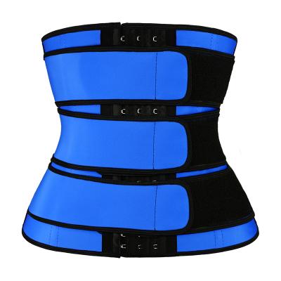 China Logo Wholesale Latex Support Gym Custom Made Antibacterial Sports Sweat Adjustable Waist Trimmer Belt Strap Waist Trainer for sale