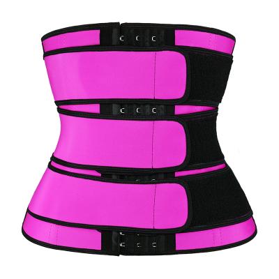 China Antibacterial Gym Sauna Belt For Workout Sweat Belt For Women Weight Loss Waist Trainer Belly Band Strap Waist Trainer for sale