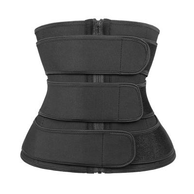 China Neoprene Antibacterial Custom Waist Trainer Belt For Ladies Logo Waist Trimmer Shaper Three Waist Trainer Women for sale