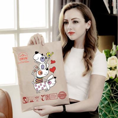 China 180 day composting organic fertilizer green express bag degradation thickened 28*42 e-commerce special self-adhesive bag mail order custom packaging bag for sale