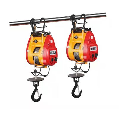 China 220V household small hoist 160kg-500kg small jingang miniature electric hoist 0.5 ton for sale