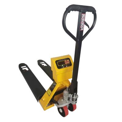 China Waterproof Hydraulic Hand 2.5 Scale 3ton Electronic Digital Pallet Truck Weigh Jack With Printer for sale