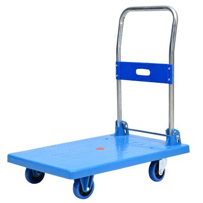 China Industrial Plastic Push Cart Platform Truck Hand Truck With Competitive Price for sale