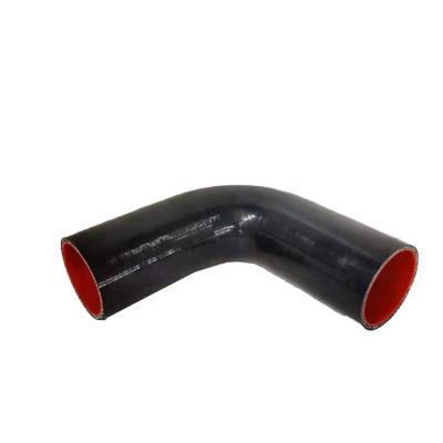 China Silicone Rubber Customized Silicone Flexible Braided Hose Universal Car 90 Degree Elbow Silicone Rubber Hose for sale