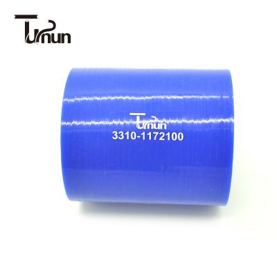 China 3310-1172100 turbo gas silicone hose straight customization for sale